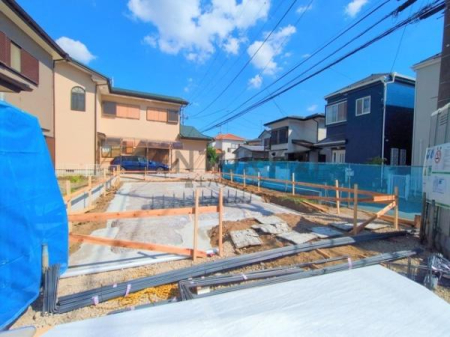 神奈川県茅ヶ崎市甘沼の新築一戸建ての現地外観写真