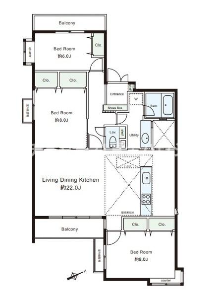 �_�ސ쌧����s�����C��5���ڂ̒��Ã}���V�����̊Ԏ��}