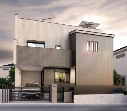 神奈川県藤沢市石川2丁目の新築一戸建ての現地外観写真