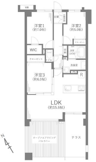 �_�ސ쌧����s�勘3���ڂ̒��Ã}���V�����̊Ԏ��}