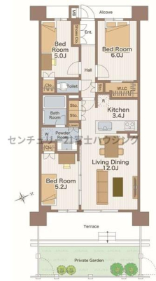 �_�ސ쌧������s�����̒��Ã}���V�����̊Ԏ��}