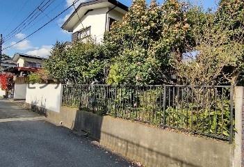 �_�ސ쌧������s�ԉH���̓y�n�̑O�ʓ��H�܂ތ��n�ʐ^