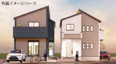 �_�ސ쌧������s����̐V�z��ˌ��Ă̑O�ʓ��H�܂ތ��n�ʐ^