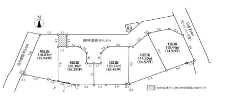 �_�ސ쌧������s����6���ڂ̓y�n�̊Ԏ��}