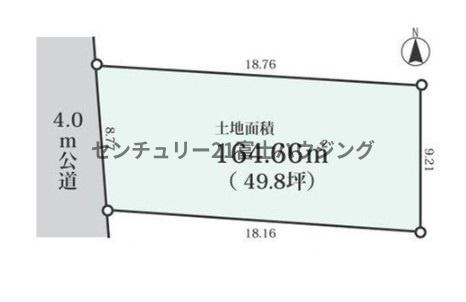 �_�ސ쌧������s����1���ڂ̓y�n�̊Ԏ��}