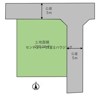 �_�ސ쌧����s�А��R4���ڂ̓y�n�̊Ԏ��}