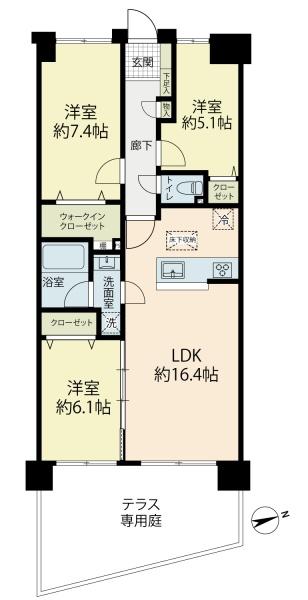 �_�ސ쌧����s�����_��1���ڂ̒��Ã}���V�����̊Ԏ��}