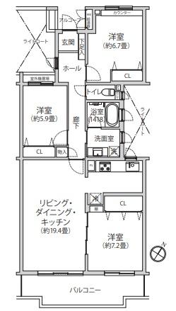 �_�ސ쌧����s�ғ�������2���� 1-4�̒��Ã}���V�����̊Ԏ��}