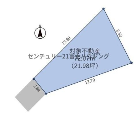 �_�ސ쌧������s���b2���ڂ̓y�n�̊Ԏ��}