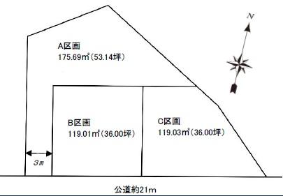 �_�ސ쌧����s�ғ�6���ڂ̓y�n�̊Ԏ��}