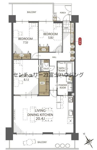 �_�ސ쌧����s���3���ڂ̒��Ã}���V�����̊Ԏ��}