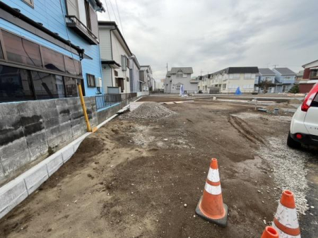 神奈川県茅ヶ崎市香川1丁目の土地の現地土地写真