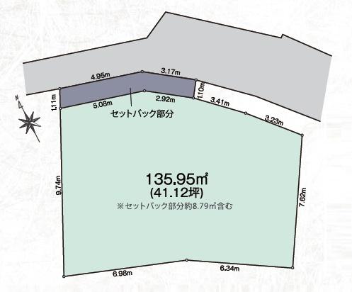 �_�ސ쌧����s�ғ�6���ڂ̓y�n�̊Ԏ��}