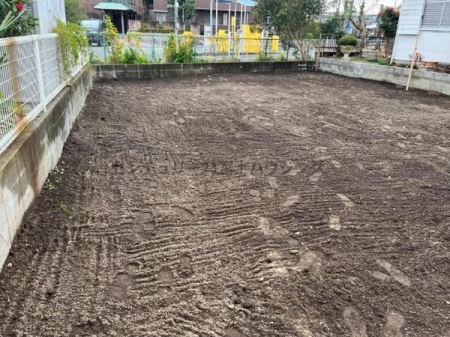 神奈川県茅ヶ崎市本村2丁目の土地の現地土地写真