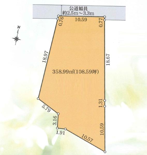 �_�ސ쌧����s����������1���ڂ̓y�n�̊Ԏ��}