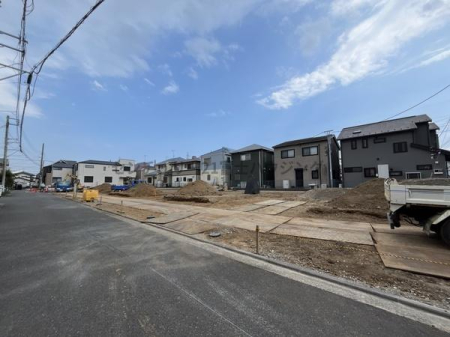 神奈川県茅ヶ崎市高田4丁目の土地の現地土地写真